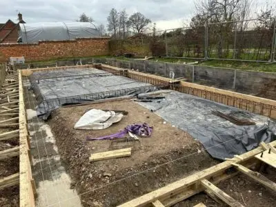 Raft all complete ready for the steel building to be installed in January 🥰