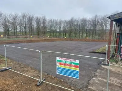 Site all ready for its new steal building 💪